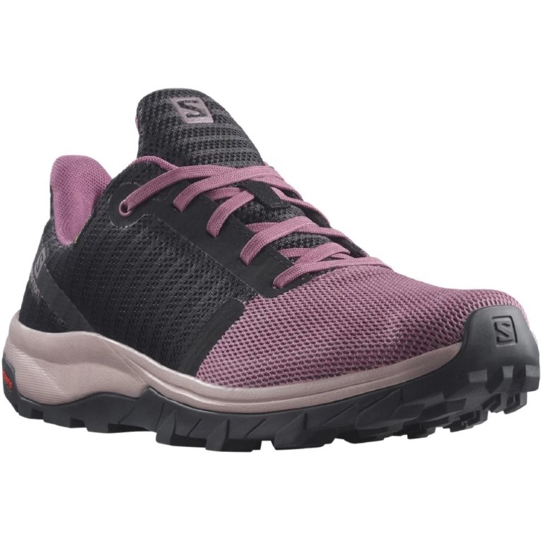 Tenis Senderismo Salomon Outbound Prism GTX Mujer Negros Morados | MX QUZB046